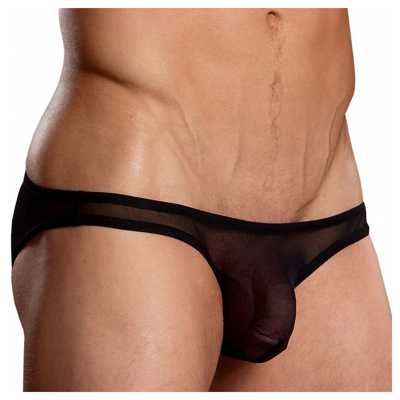 male power Bikini BRAZILIAN POUCH Noir